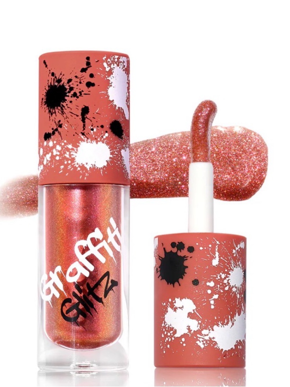 Hank & Henry Graffiti Glitz Shimmer Lip Gloss — Side Chick— Rose Gold